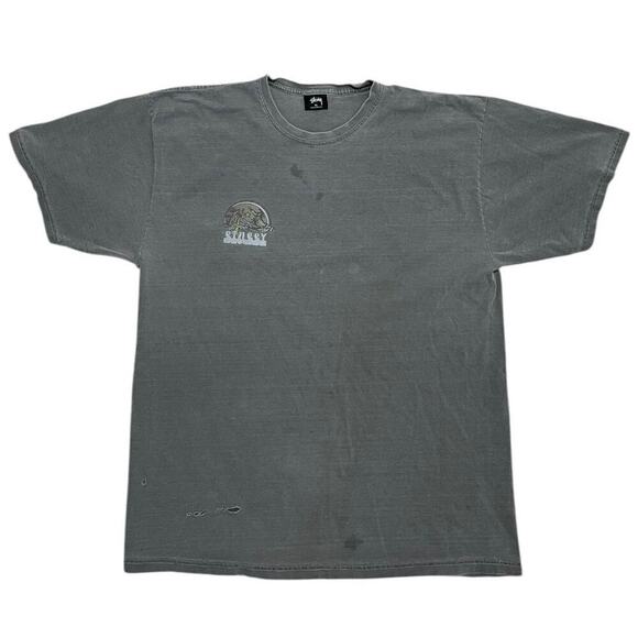 Stussy Skeleton Surfing ‘N Smoking Y2K Tee - Picture 2 of 7